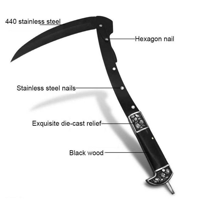 Двойно сгъваем сърп-коса  SICLE с калъф за колан