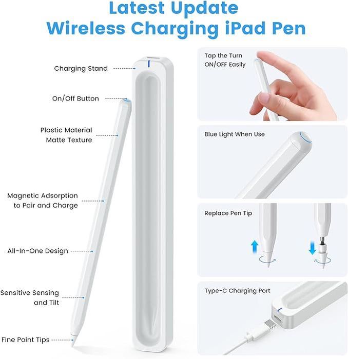 zspeed stilou pentru iPad cu încărcare magnetică și USB Hard