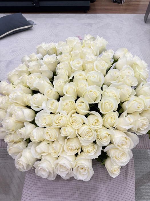 101 белые розы