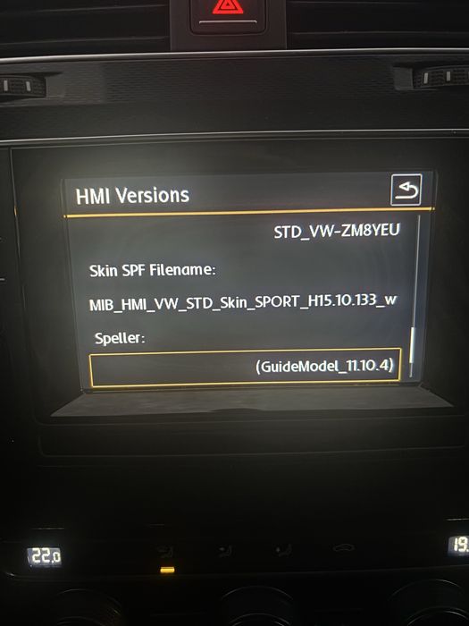VW Golf 7 GTD / Golf 7 MIB1 Discover Media Navi 5G0 035 846 A + ramă originală