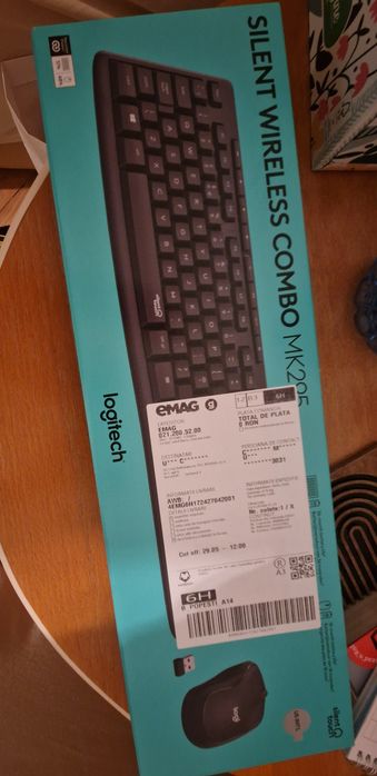 tastatura si mouse Logitech MK295 Silent, layout US INTL, Graphite