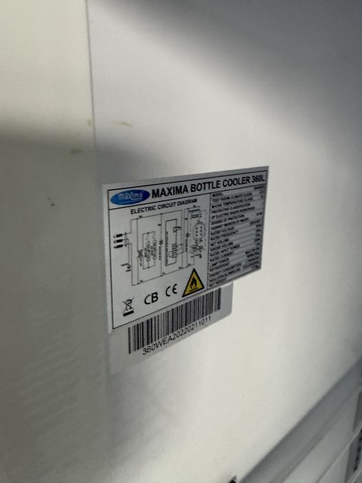 Frigider pentru sticle Maxima 360 litri, garantie