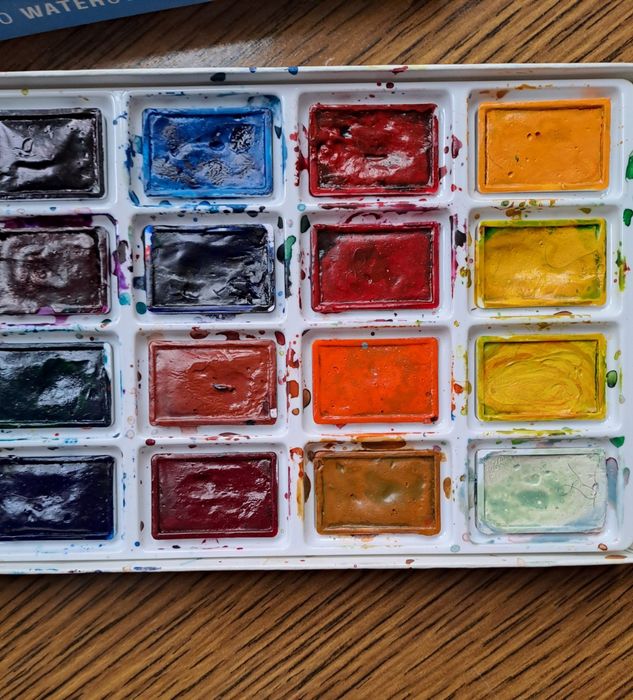 Краски для рисования Сонет акварельные Невская палитра