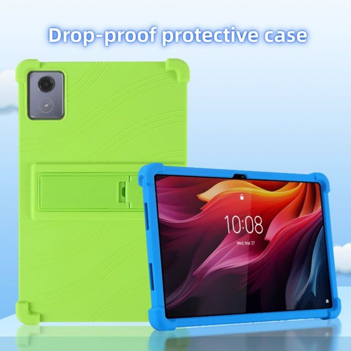 Lenovo Tab K11+ 11.45" 2024 / Удароустойчив силиконов кейс със стойка