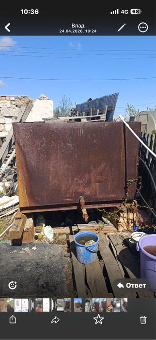 Бак для воды железный