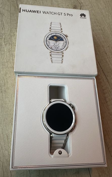 КАТО НОВ Huawei Watch GT 5 Pro Ceramic 42мм. ГАРАНЦИЯ