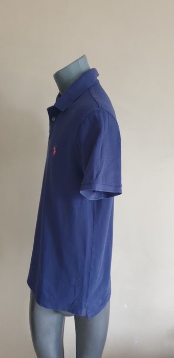 POLO Ralph Lauren Pique Cotton Custom Slim Fit L ОРИГИНАЛ! Мъж Тениска