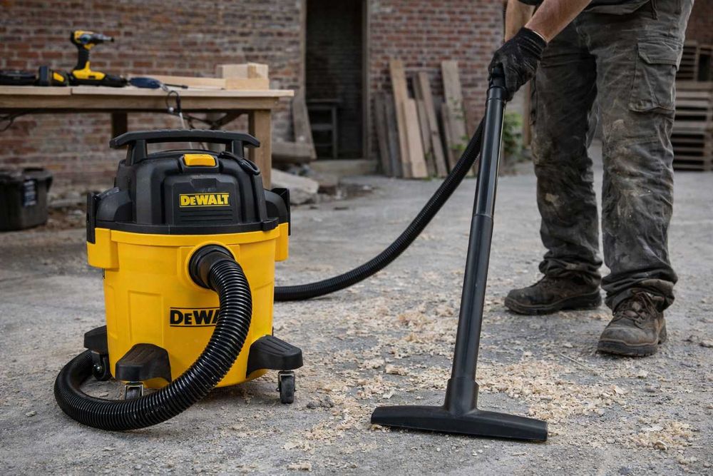 Aspirator Industrial DeWALT 20L 1050W Umed Uscat Functie Suflare