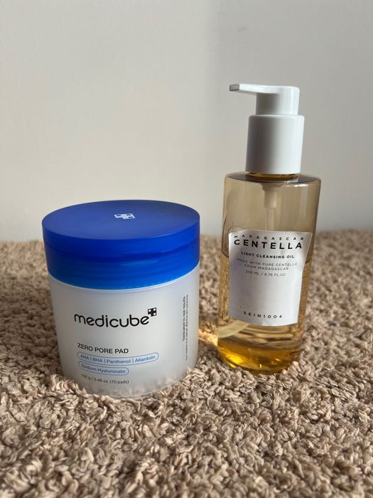 Medicube Zero Pore Pad и Centella Light Cleansing Oil