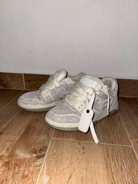 papuci off white crystal
