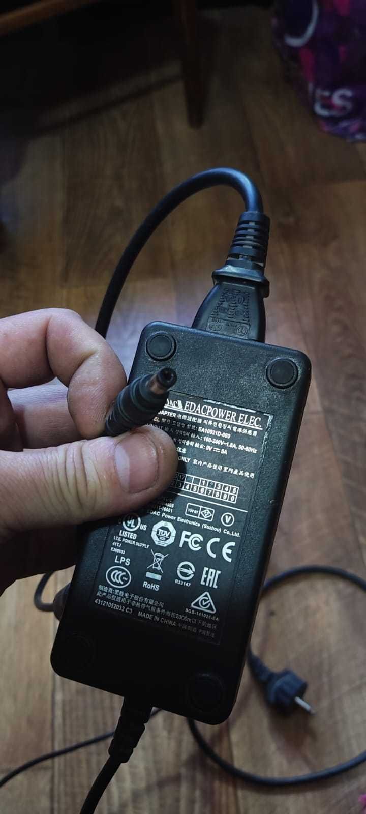 9 вольт 5 ампер 9v 5A блок питания адаптер зарядка зарядное устройство ...