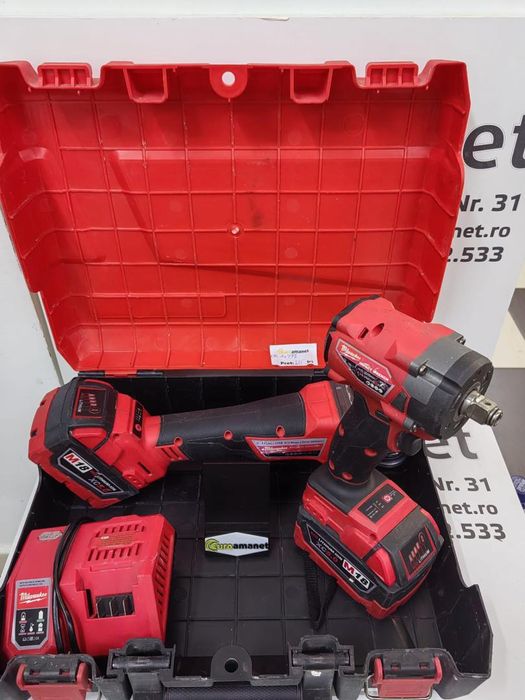 Polizor unghiular si Masina cu impact Milwaukee M18 -N-