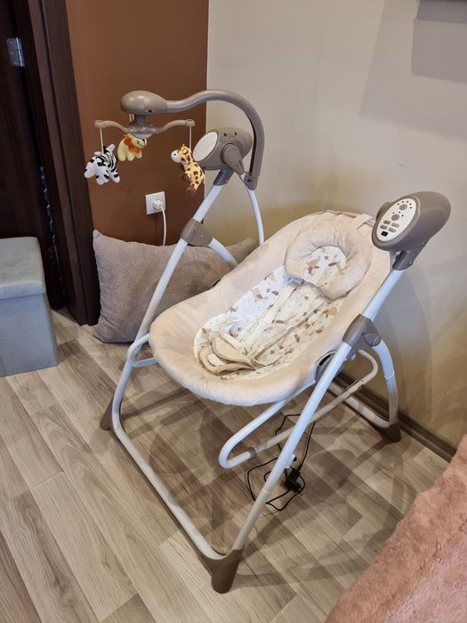 Електрическа люлка 2 в 1 проходилкa Moni