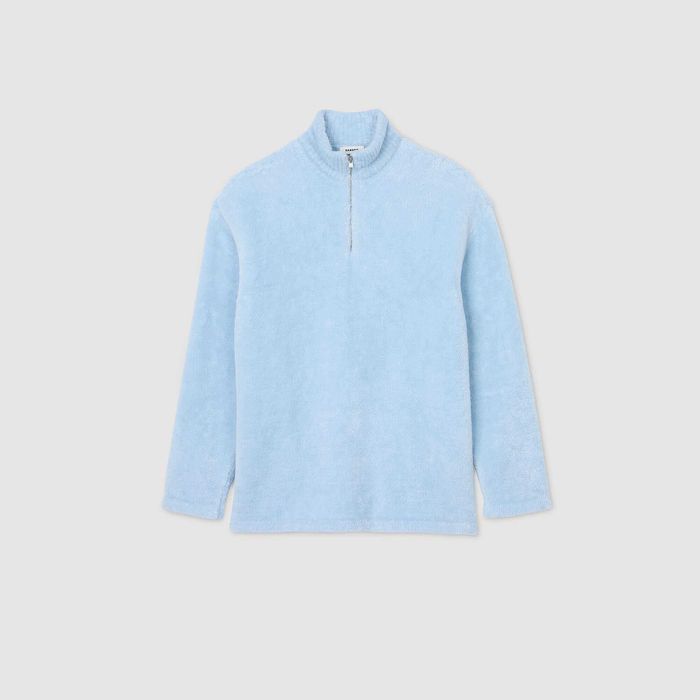 Sandro, Pulover din fleece Teery, Albastru, M