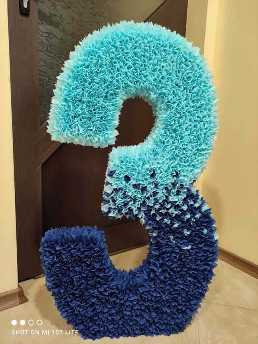 Обемна цифра 3 за рожден ден