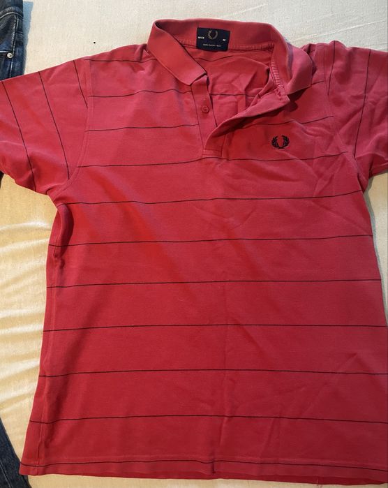 мъжко поло Fred Perry, червена тениска, Фред Пери