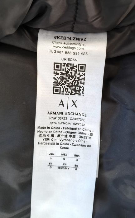 Geaca barbati Armani Exchange bleumarin