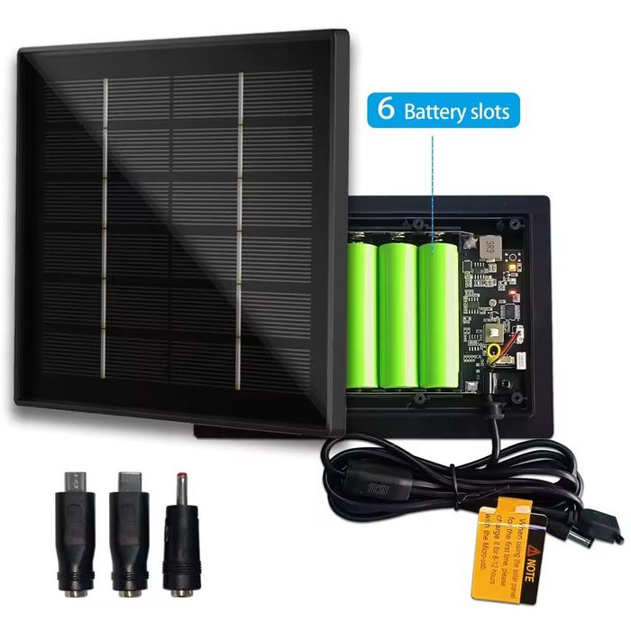 Соларен Панел 4W за Ловна Камера 5V/12V – 6x EVE 3500mAh Батерии