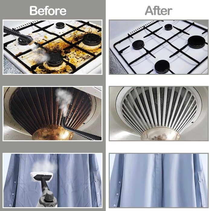 Ръчна парочистачка Kresal  за много повърхности с 12 броя аксесоари