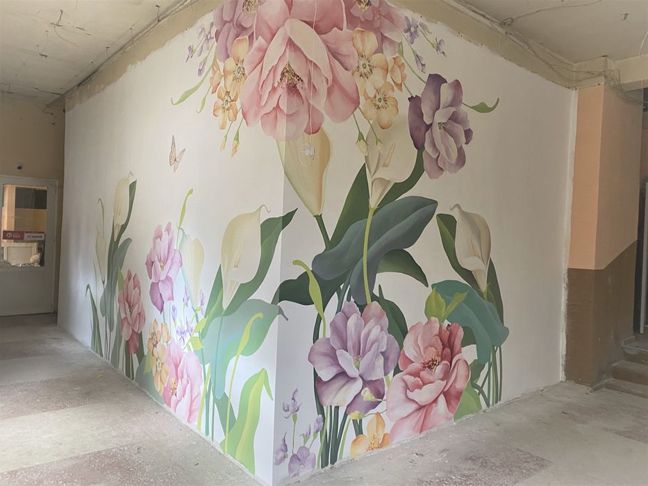 Роспись стен. Муралы. Барельеф. Граффити. Стритарт. Художник