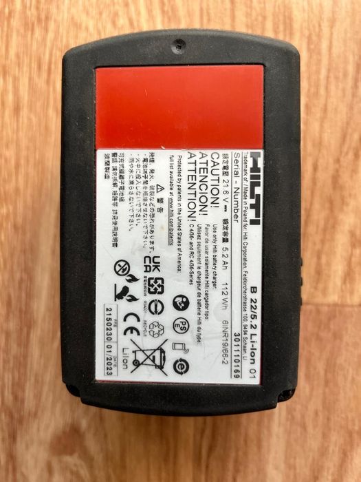 Hilti батарея новая