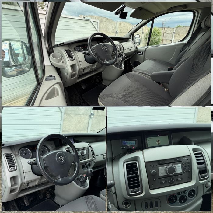 Opel Vivaro Lung  2010 - 2.5 CDTI - 115 CP - Navigatie - A/C - 3 Locuri + Marfa