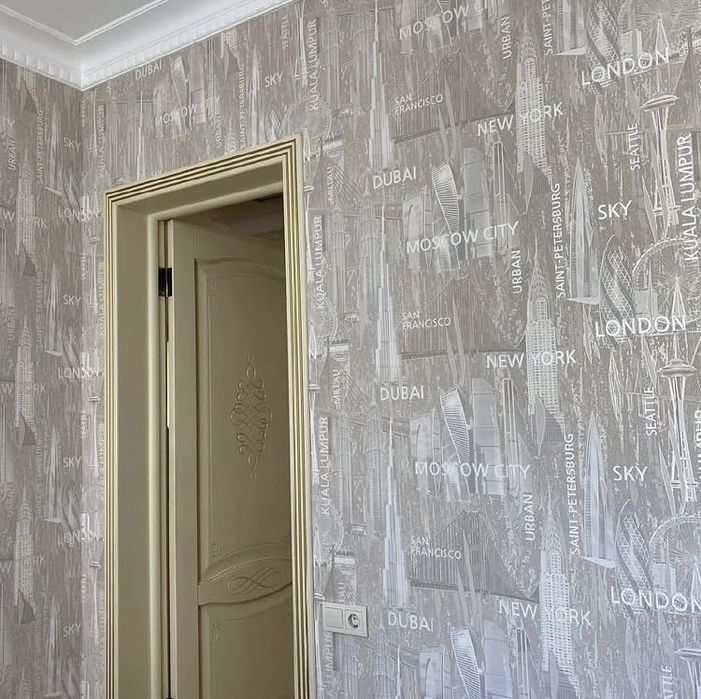 Поклейка обоев