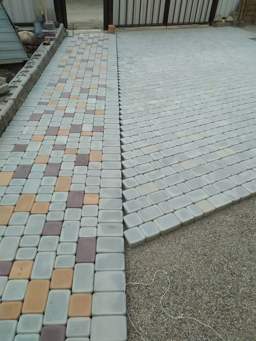 Укладка брусчатка , плитки