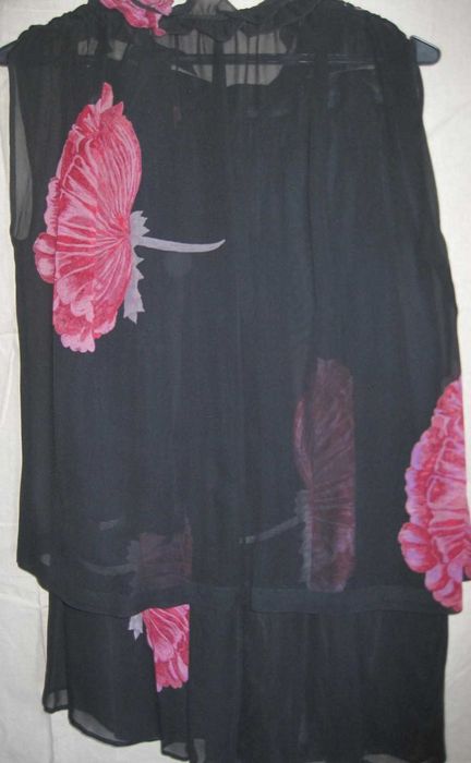 Комплект Пола с топ, 100% естествена коприна, размер S