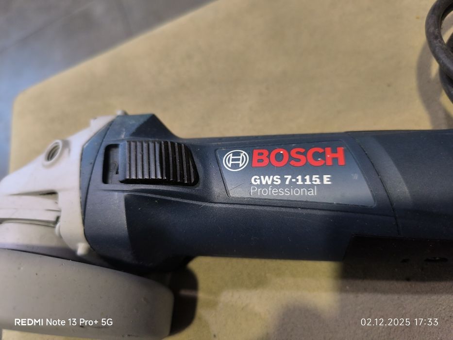 Ъглошлайф BOSCH GWS 7-115 E със обороти.