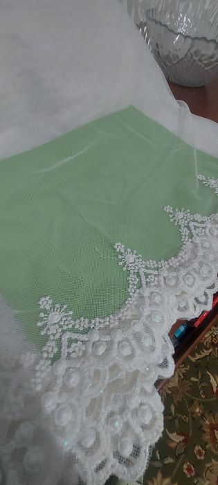 Тюль  сетка айвори