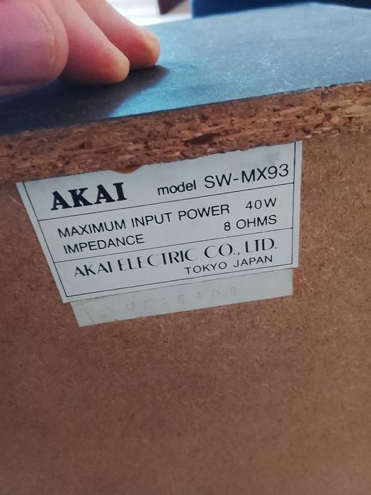 Akai sw-mx93  8ohm speakers