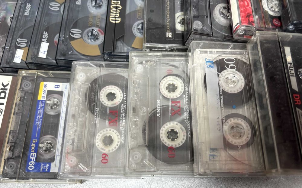 Аудио Касети BASF, SONY, TDK, FUJI, AGFA и др. /40 броя за 79,00 лв./