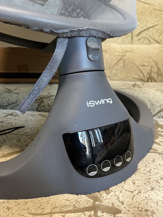 Cangaroo Бебешка електрическа люлка iSwing, графит