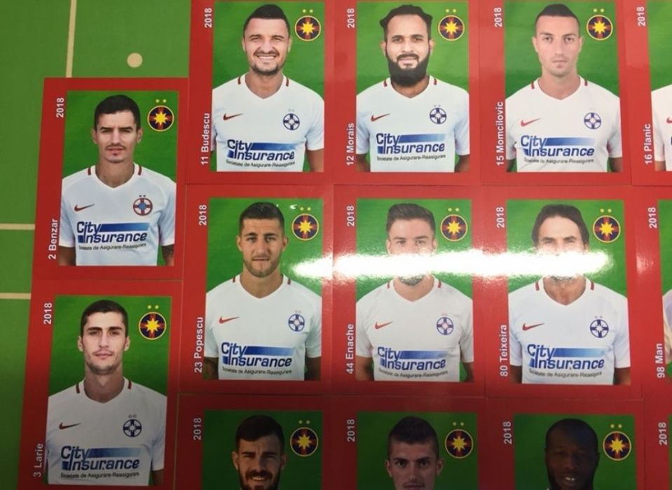 Steaua București Fcsb 2018 set complet no panini Album Niță Man Alibec
