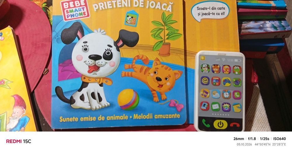 Lot doua carti si ore si interactive" Bebe smartphone"
