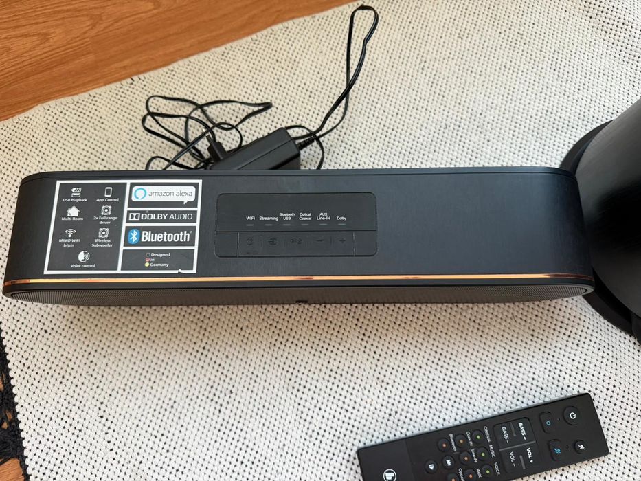 Vand  sistem soundbar Hama SIRIUM3800ABT cu subwoofer wireless și asistent vocal Alexa inclus