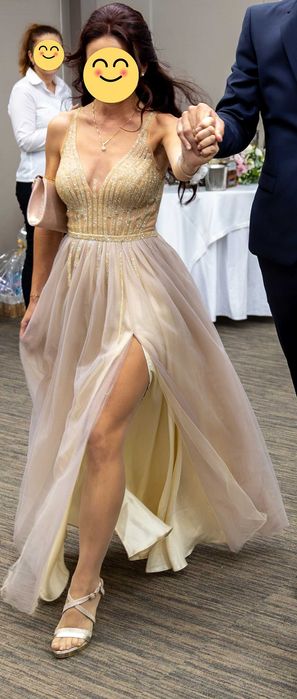 Елегантна бална рокля с тюл Loretti XS