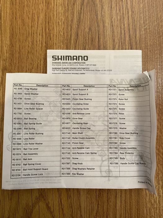 Shimano Sienna 2500FE катушка