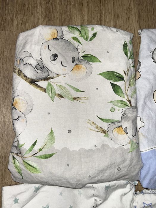 Set 4 cearsafuri cu elastic pentru patut de copii