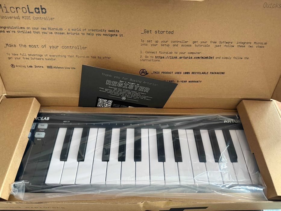 Arturia MicroLab Mk3 Black Миди клавиатура