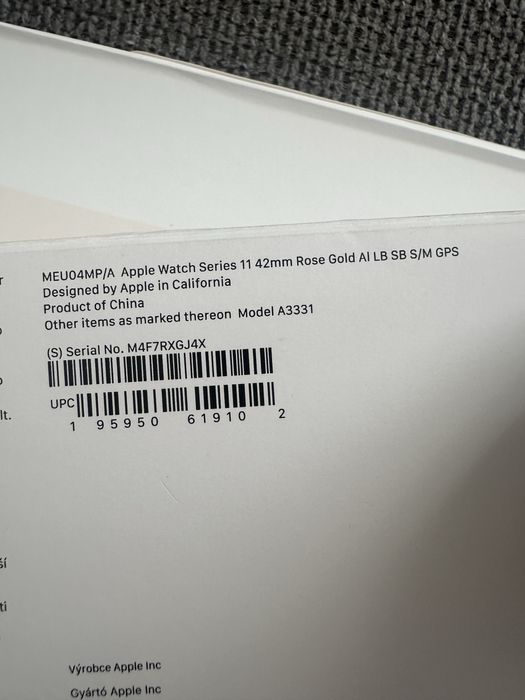 Apple Watch 11 42mm Rose Gold GPS