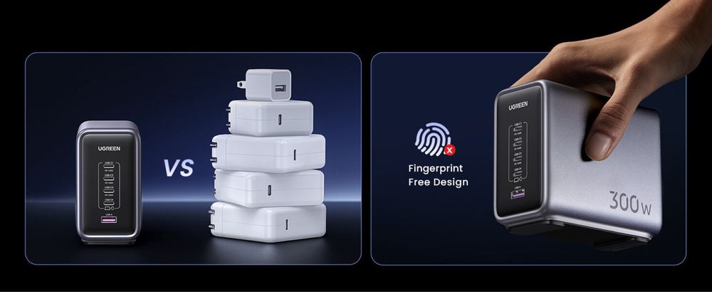 Зарядная станция Ugreen NEXODE 300w GAN док станция