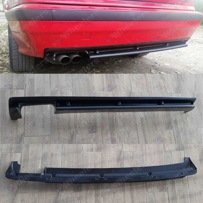 Е36 диффузор в бампер задний