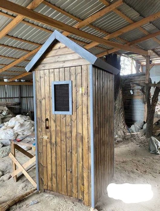 Уличный Деревянный туалет для дачи
