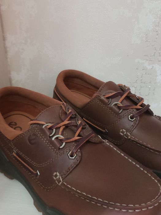 Мокасины на шнуровке,классические,Ecco original,39