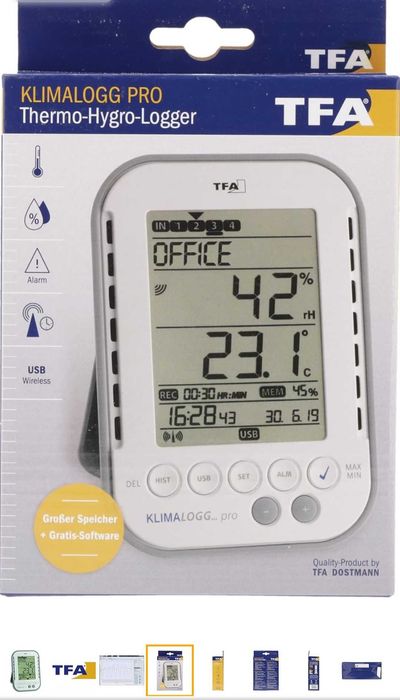 Термохигрометър Професионален TFA KlimaLogg Pro с регистратор на данни