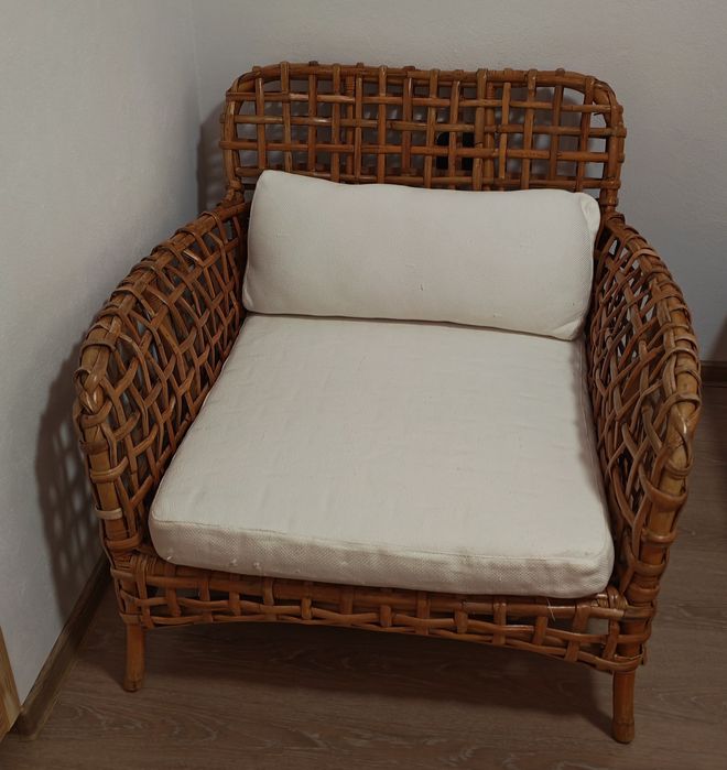 Scaun/fotoliu terasă/grădină din ratan