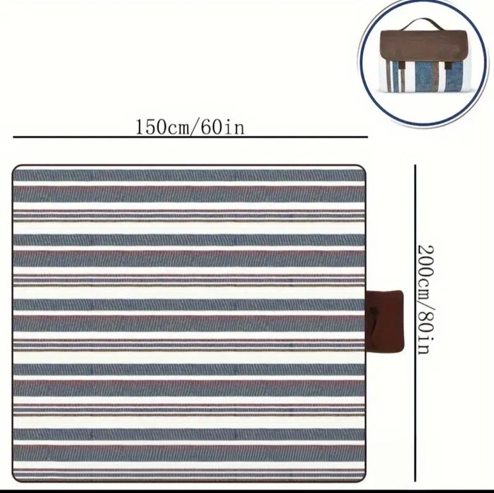 Портативное и прочное полиэстеровое одеяло для пикника