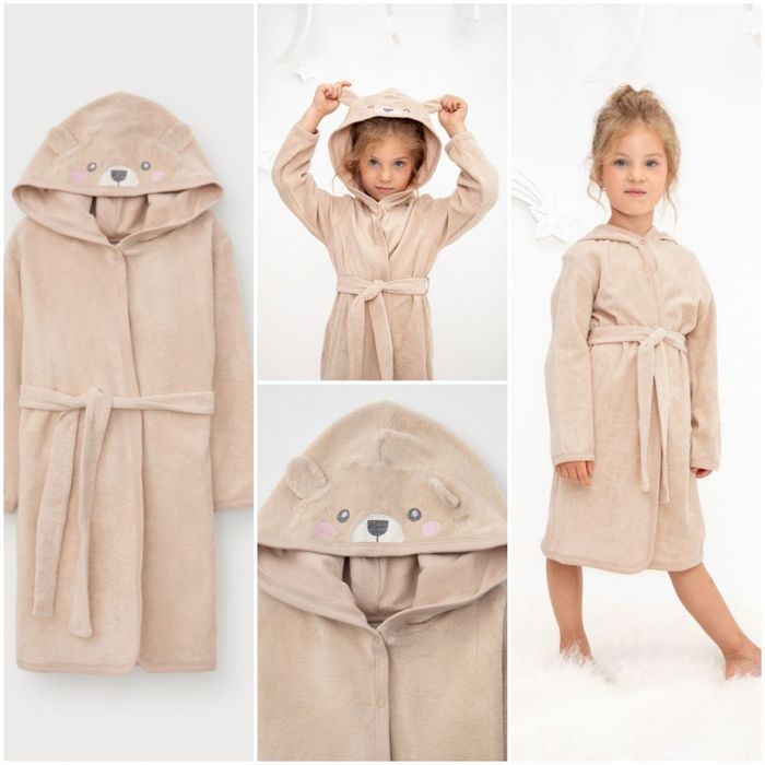Махровый халат детский